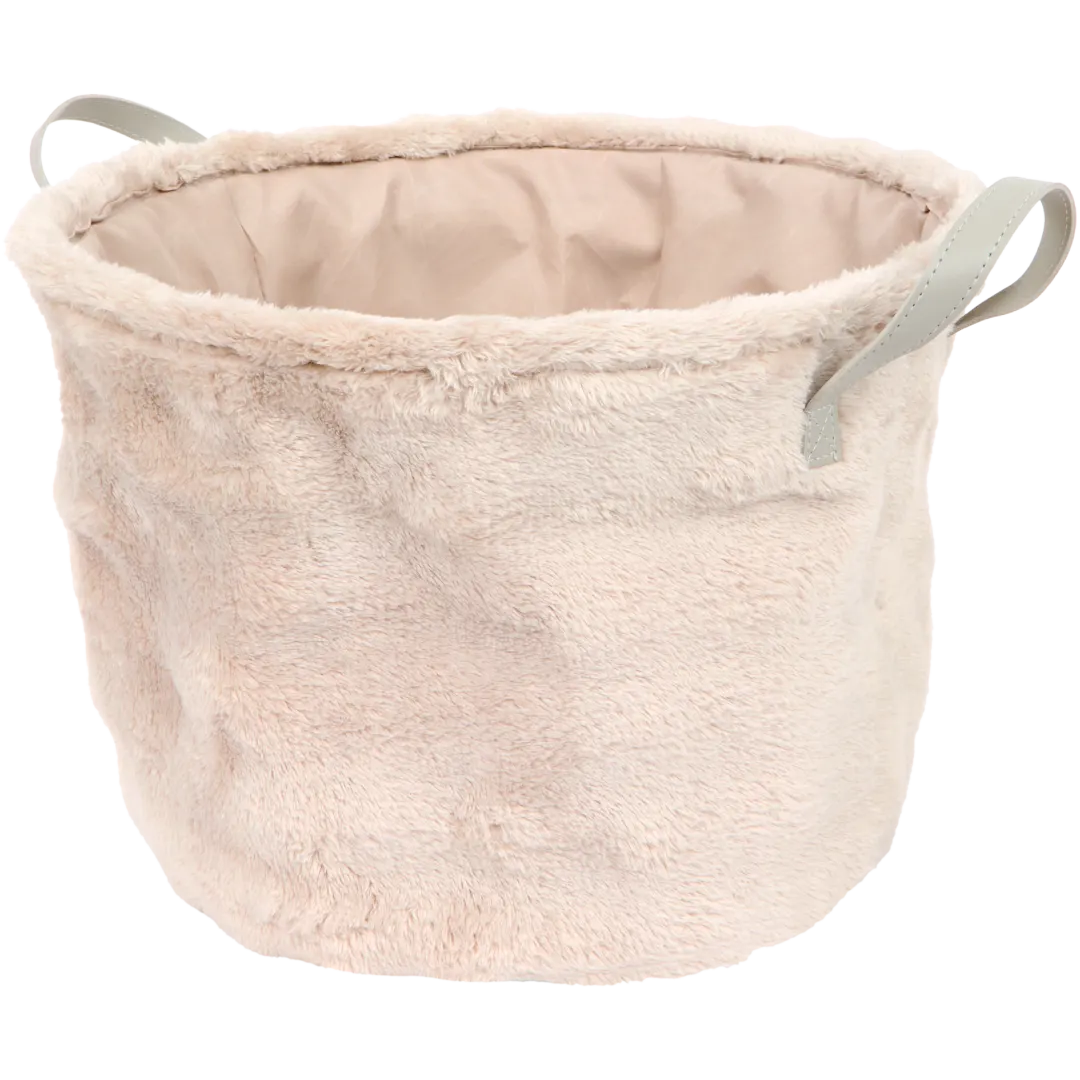 Aufbewahrungskorb aus Kunstfell 1