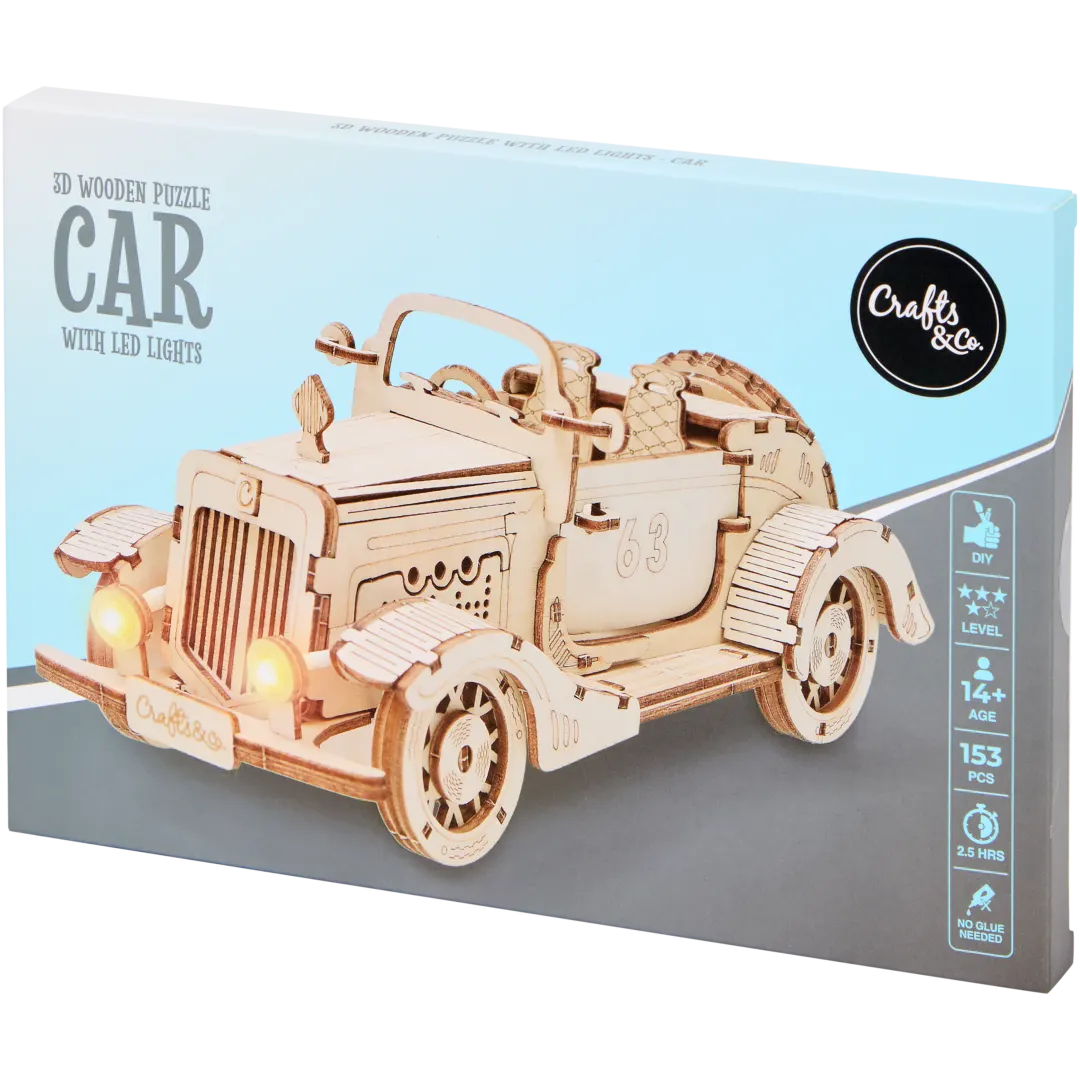 Crafts & Co 3D houten puzzel met ledverlichting 3