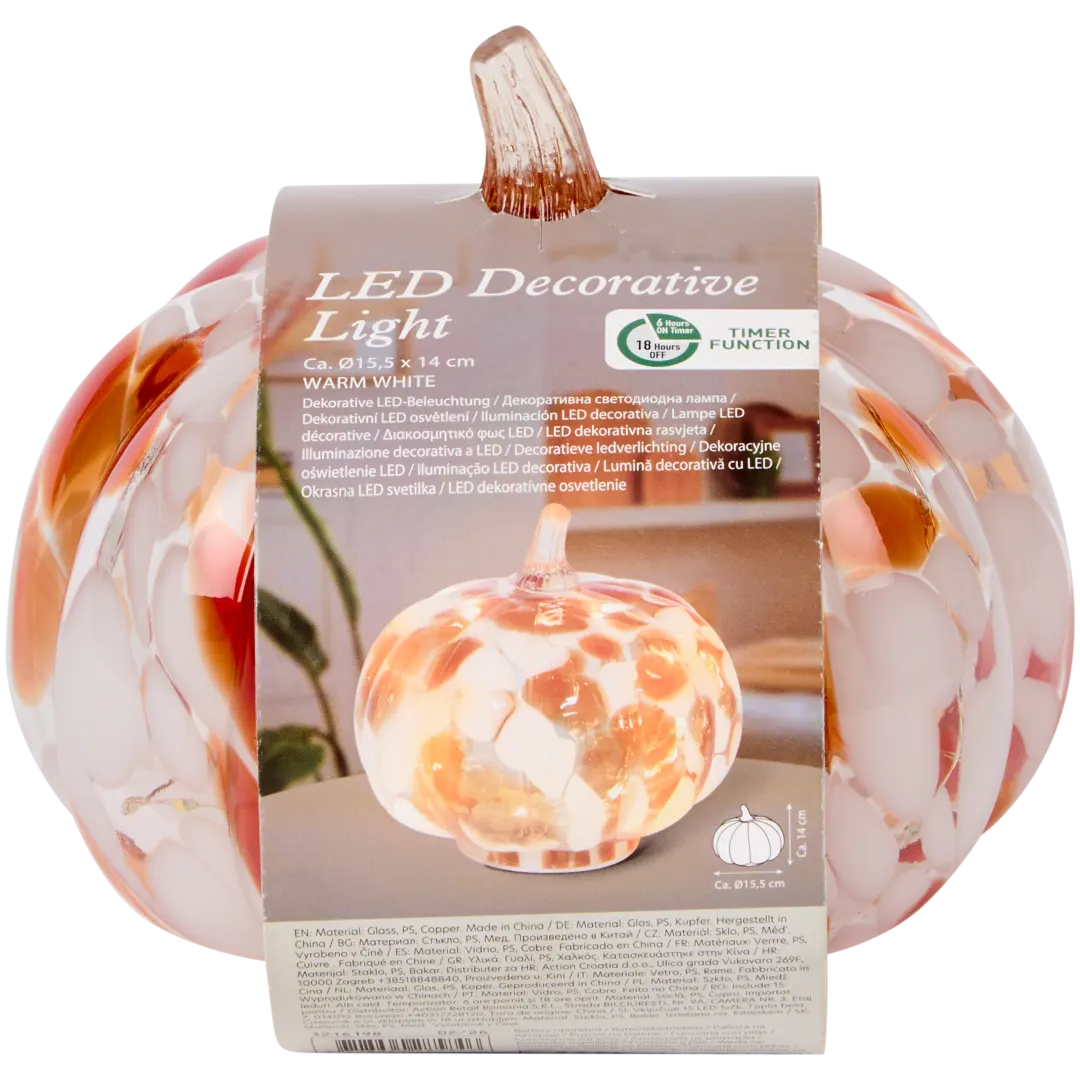 Decoração de vidro com luz LED 4