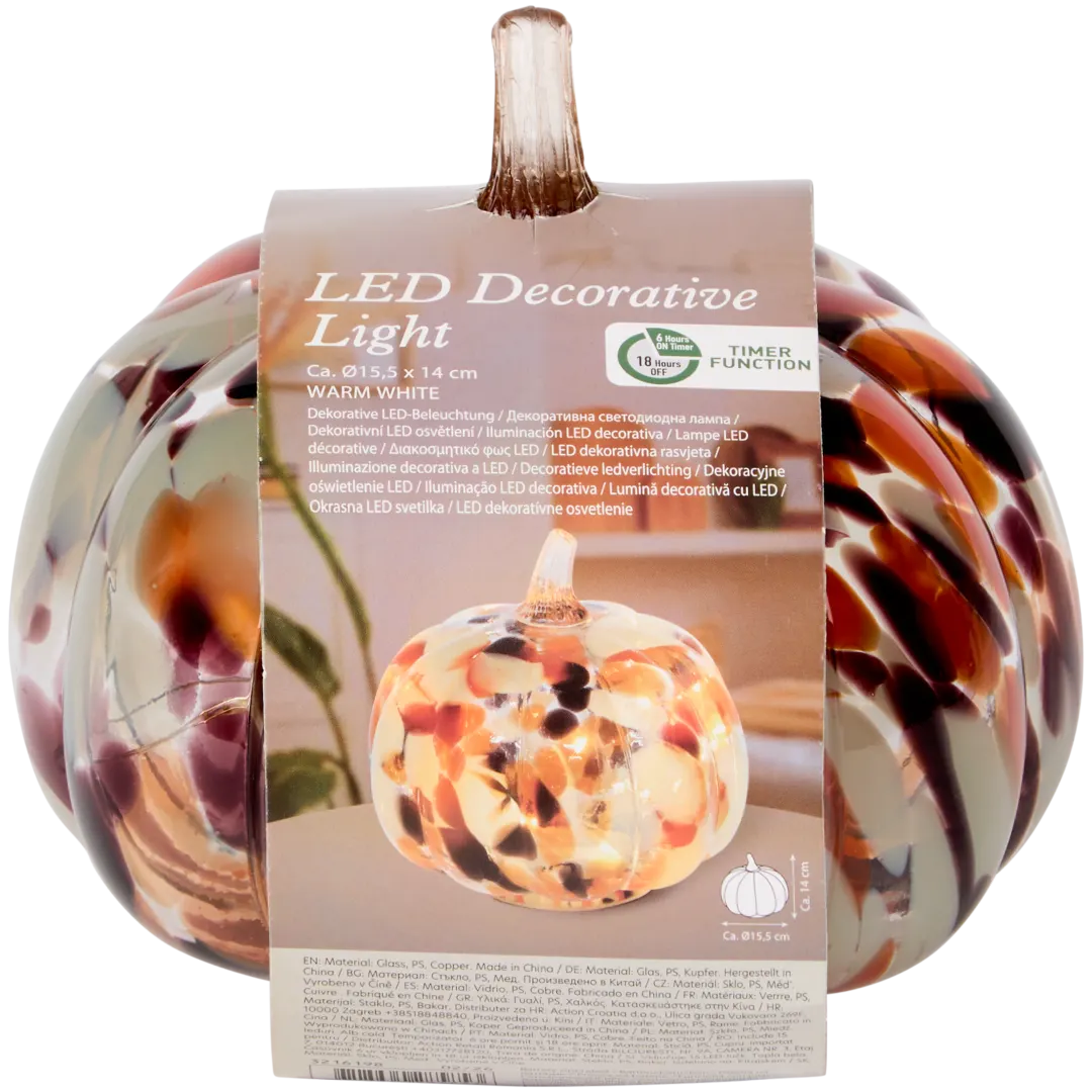 Decoração de vidro com luz LED 5