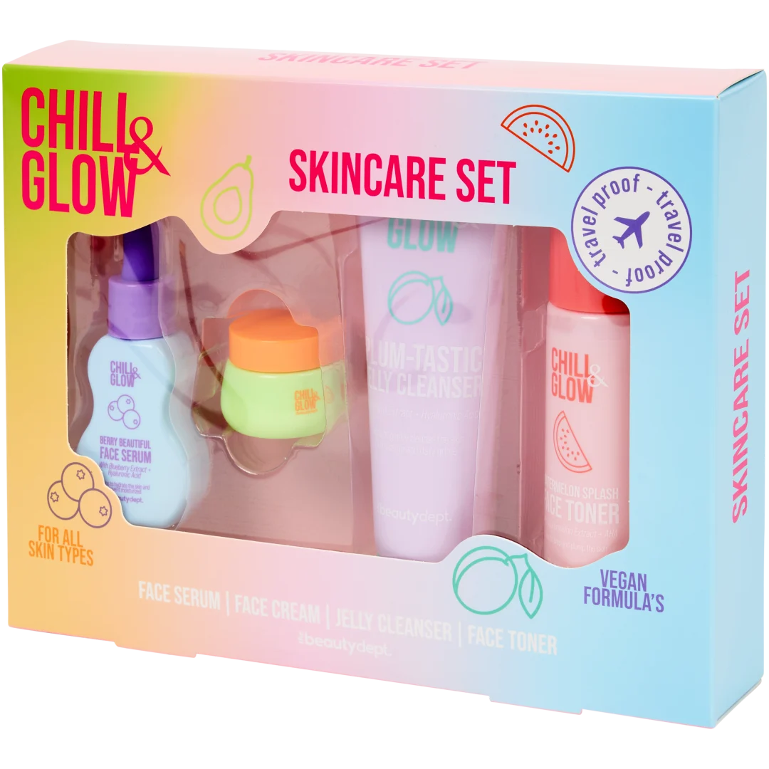 Zestaw do pielęgnacji twarzy The Beauty Dept. Chill & Glow 2