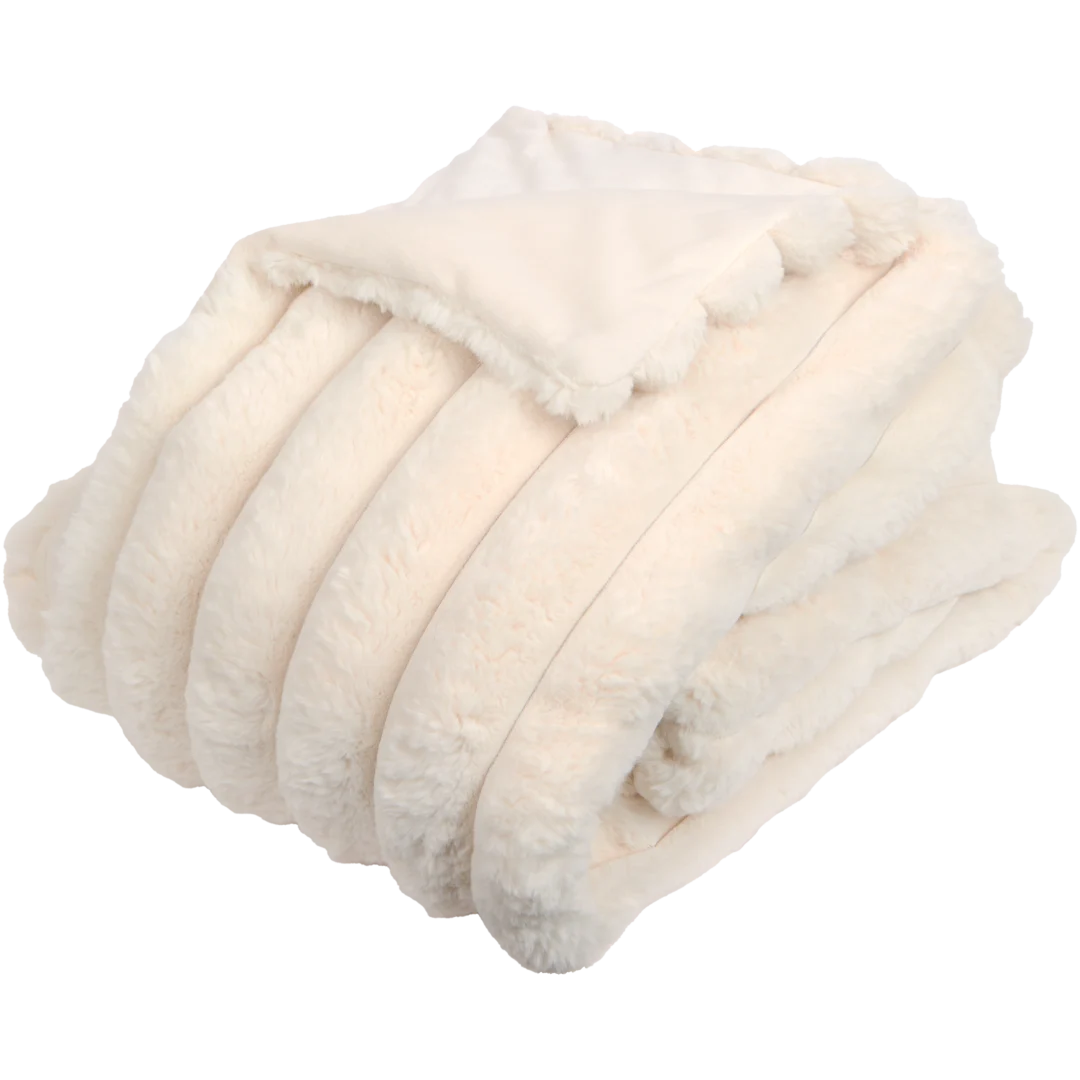 Plaid en fausse fourrure