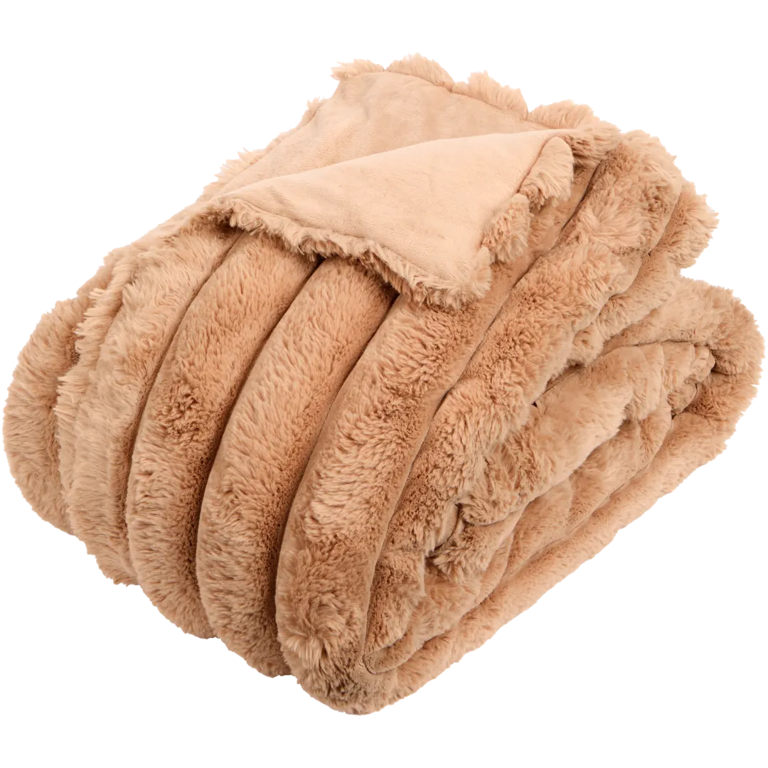 Plaid en fausse fourrure