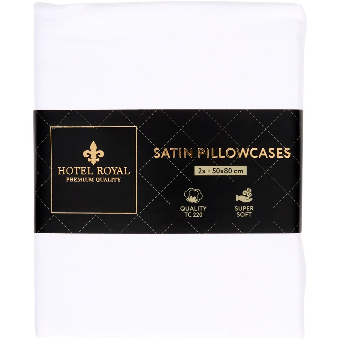 Fundas de almohada de satén Hotel Royal