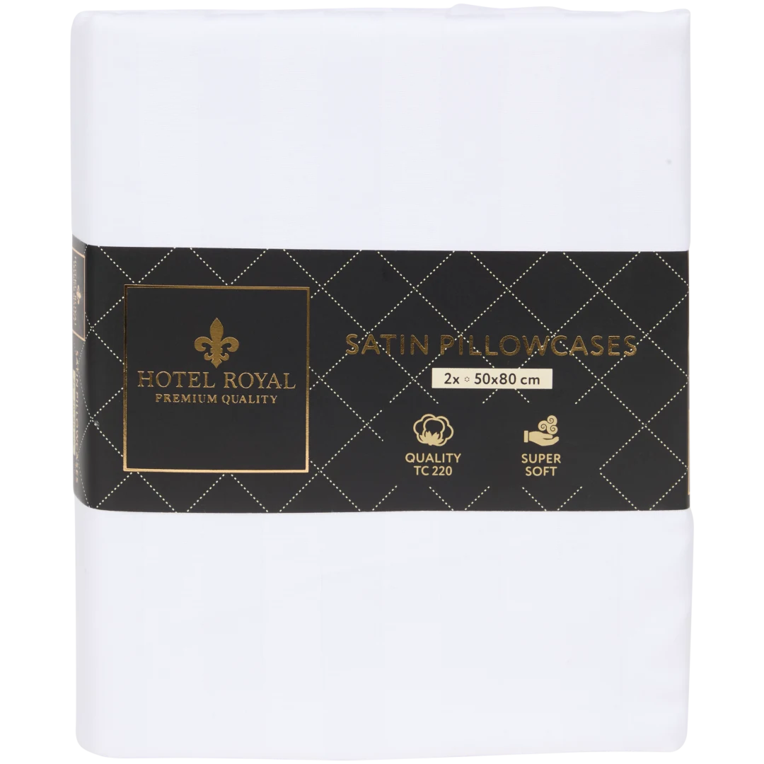 Capas de almofada em cetim Hotel Royal
