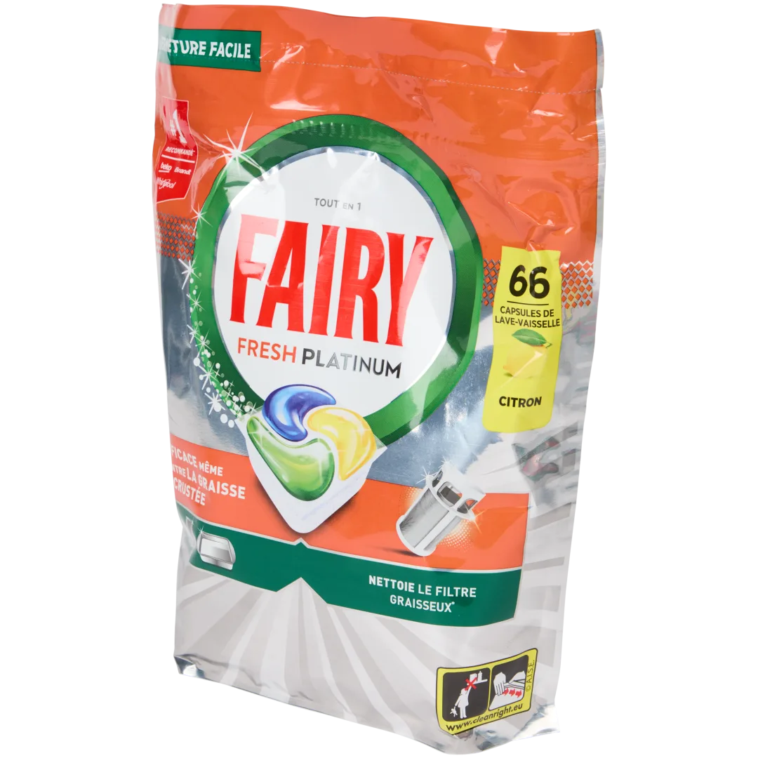 Tablettes pour lave-vaisselle Fairy Fresh Platinum Citron