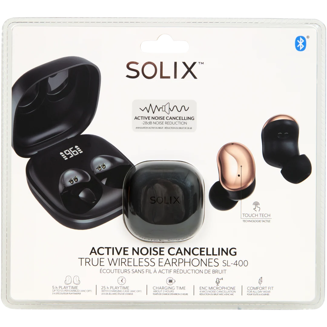 Bezprzewodowe słuchawki douszne Solix 1