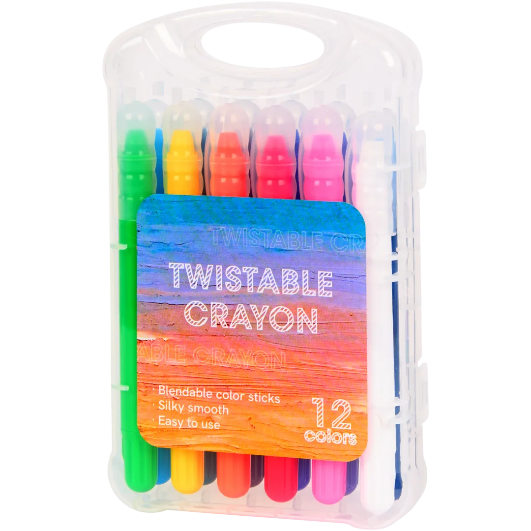 Crayola Pastelli Normali Monocolore Nero – Confezione Da 12, Ricambio Per Scuola E Ufficio, Colore Vero E Scrittura Morbida