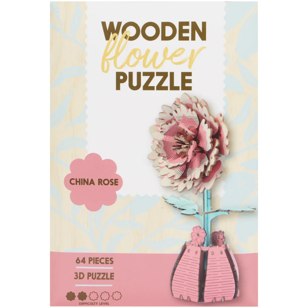 DIY-Holzblumenpuzzle