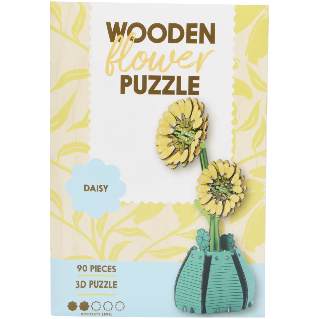 DIY-Holzblumenpuzzle