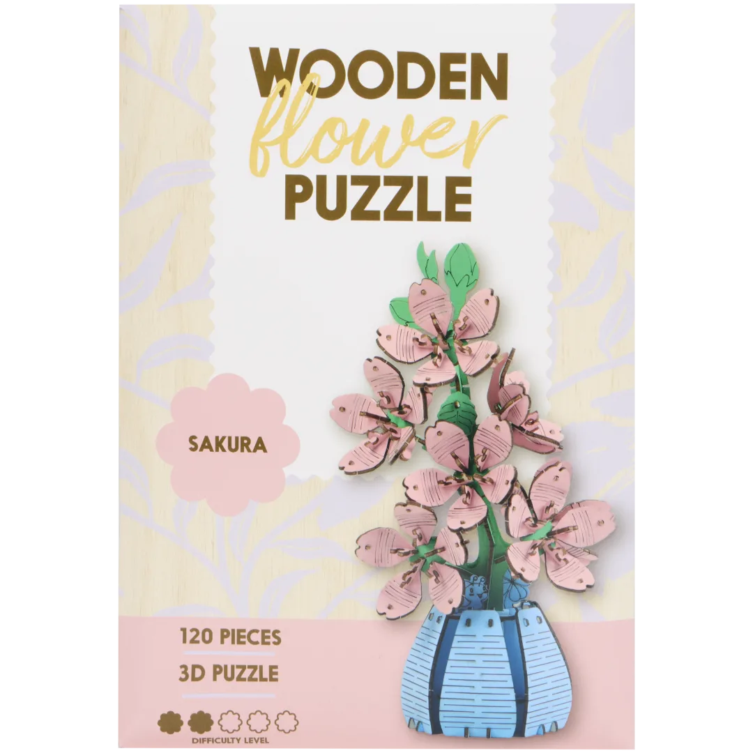 DIY-Holzblumenpuzzle