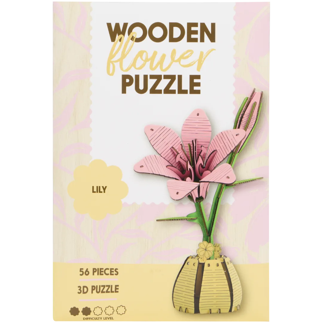 DIY-Holzblumenpuzzle