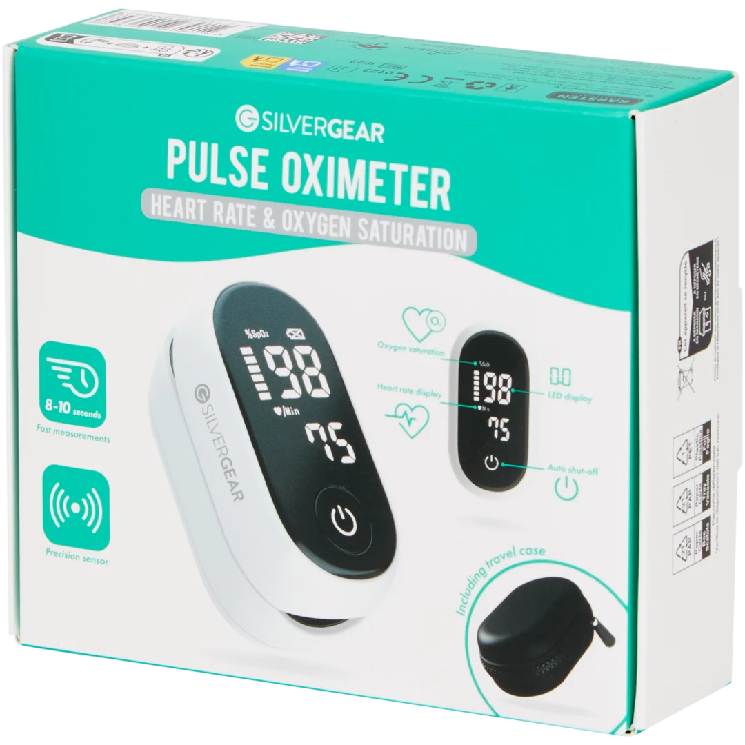 Silvergear hartslag- en saturatiemeter