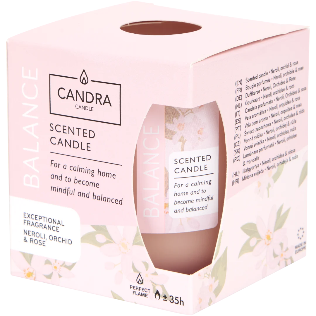 Candela profumata in confezione regalo Candra