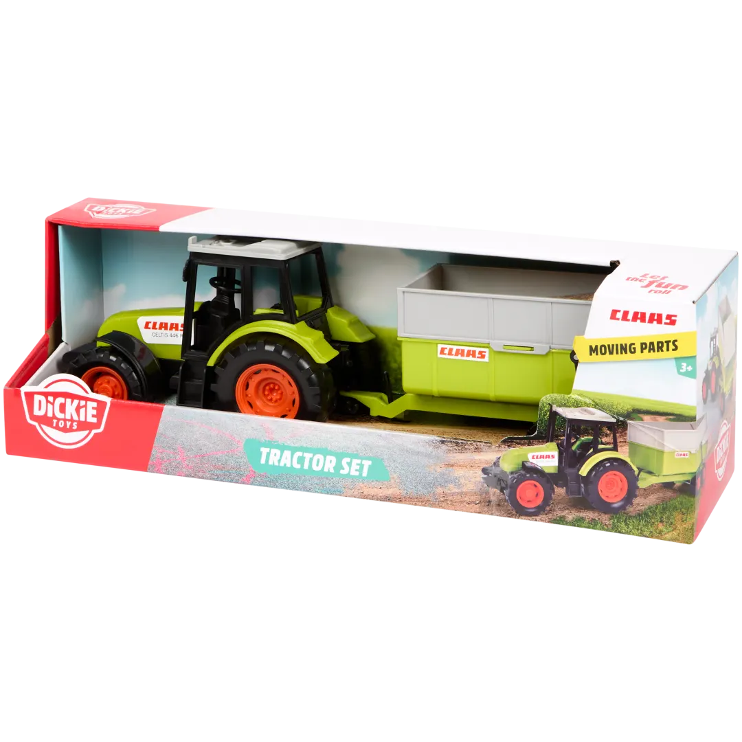 Petit tracteur avec remorque Dickie Toys Claas