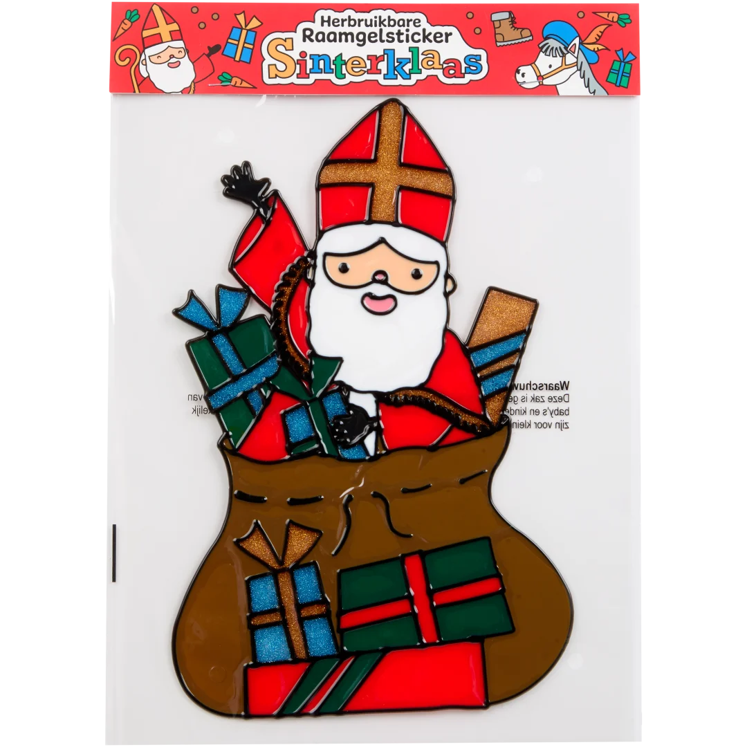 Sinterklaas raamsticker