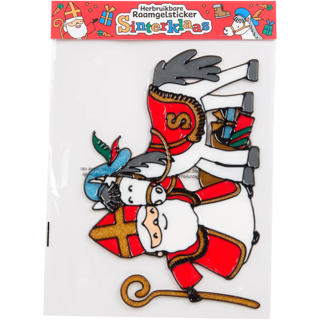 Sinterklaas raamsticker