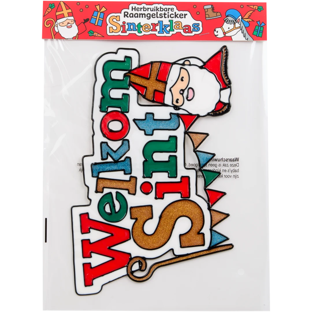 Sinterklaas raamsticker
