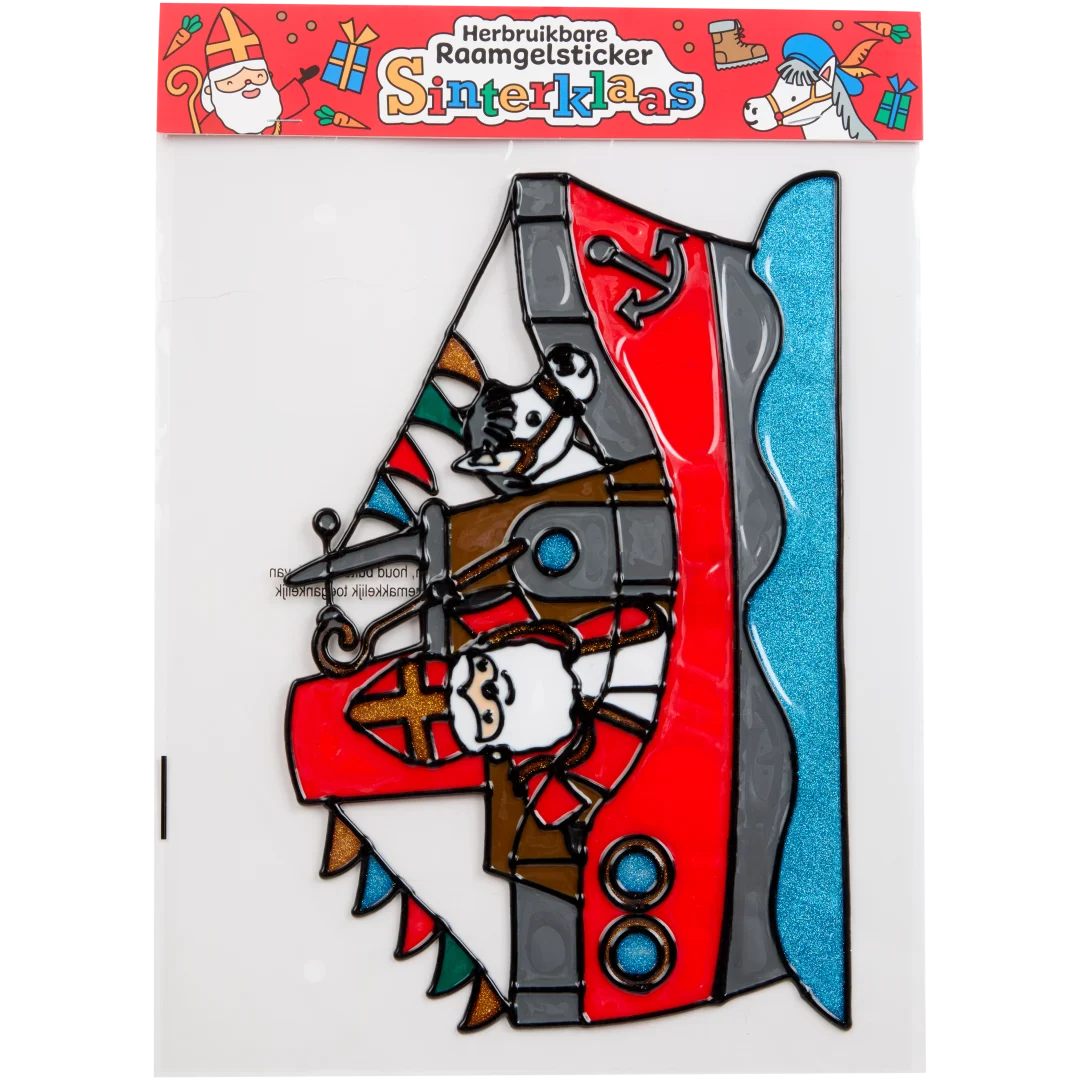 Sinterklaas raamsticker