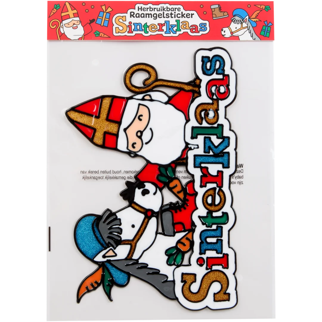 Sinterklaas raamsticker