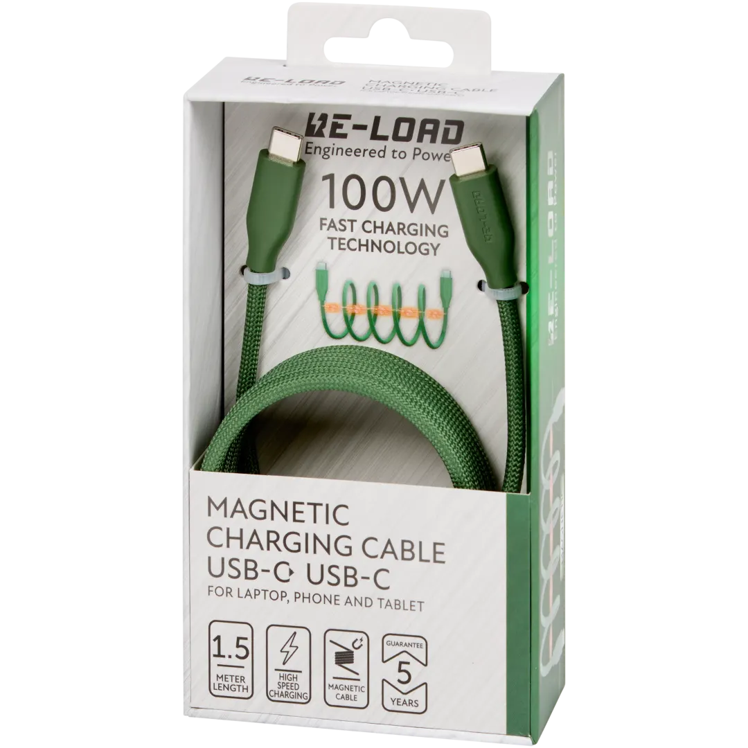 Câble de charge magnétique Re-load D’USB-C à USB-C