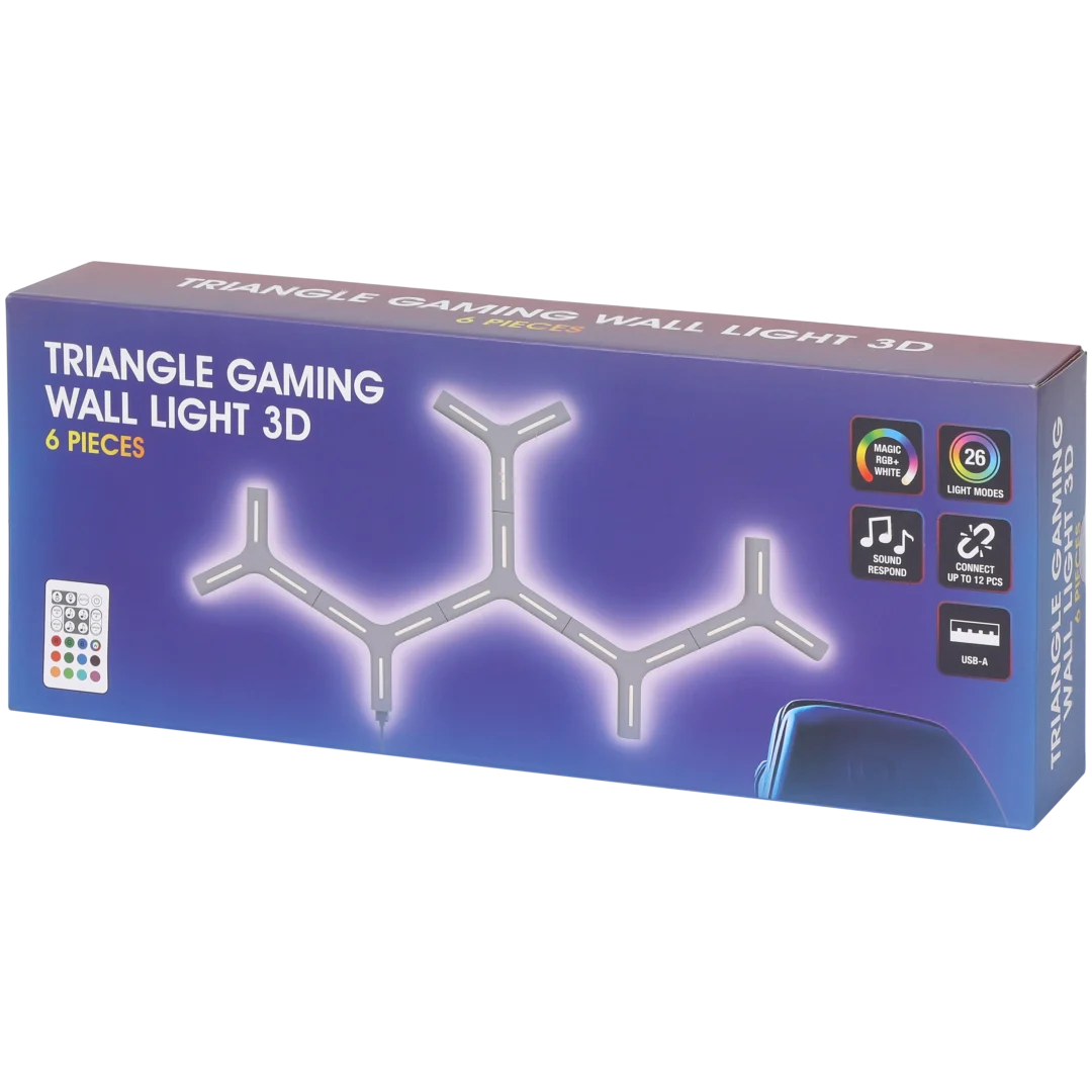 Gaming wandverlichting 3D
