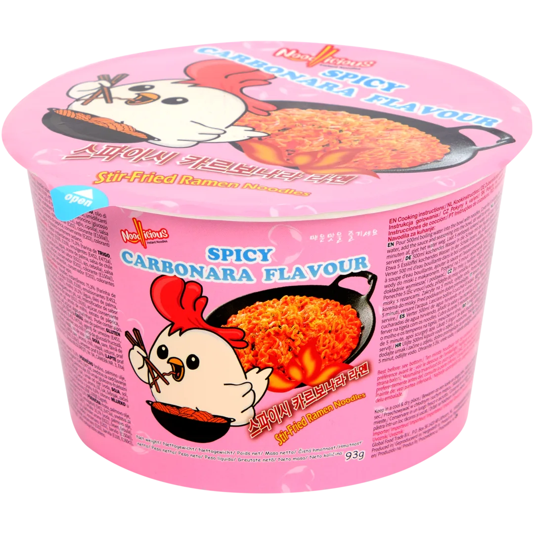 Noodlicious Ramen-Nudeln Spicy Carbonara 1