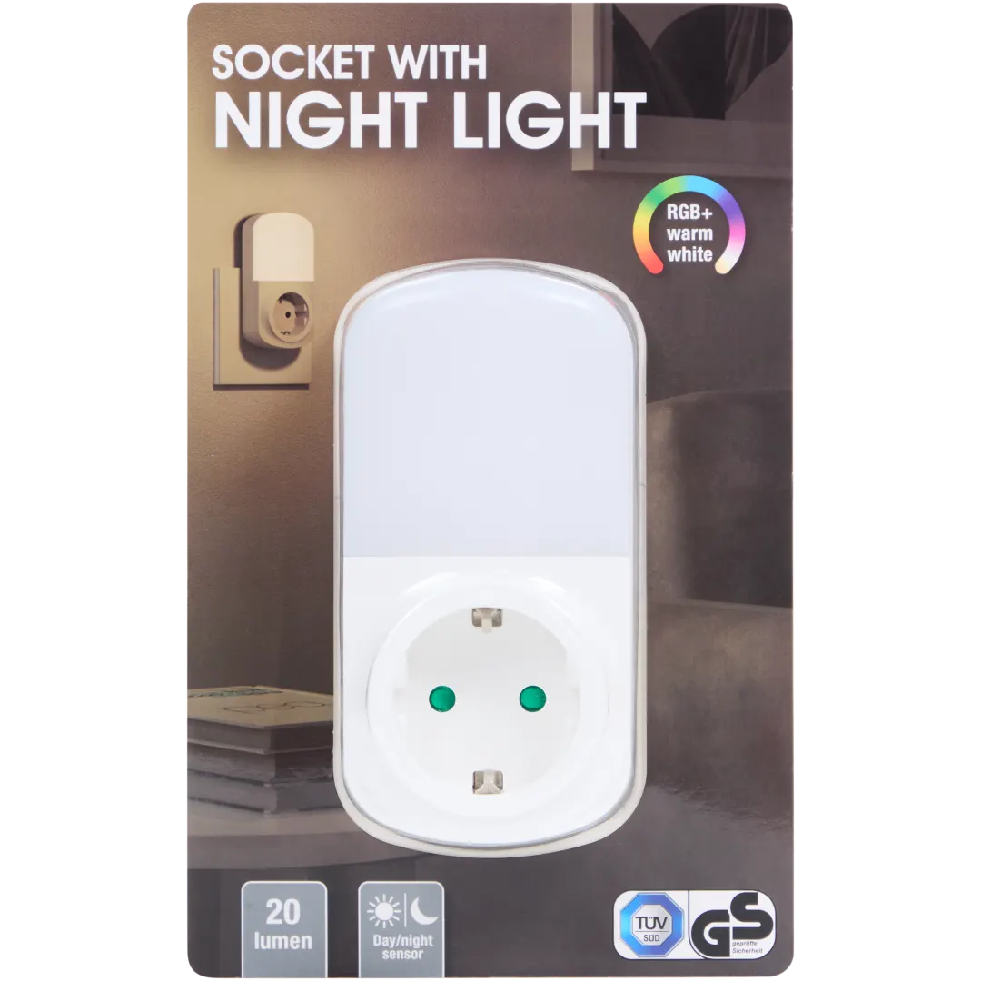 Adattatore spina con luce notturna