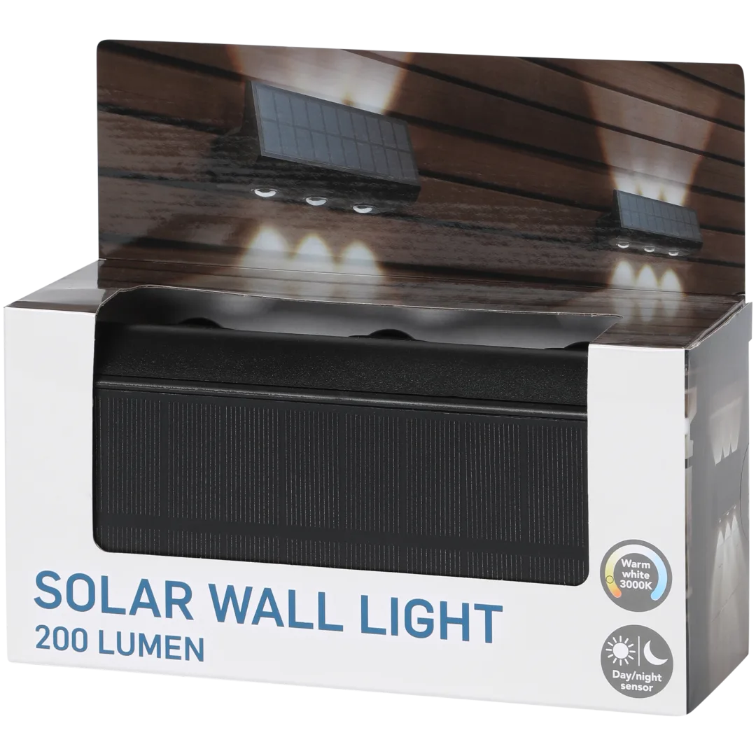 Solarna lampa ścienna