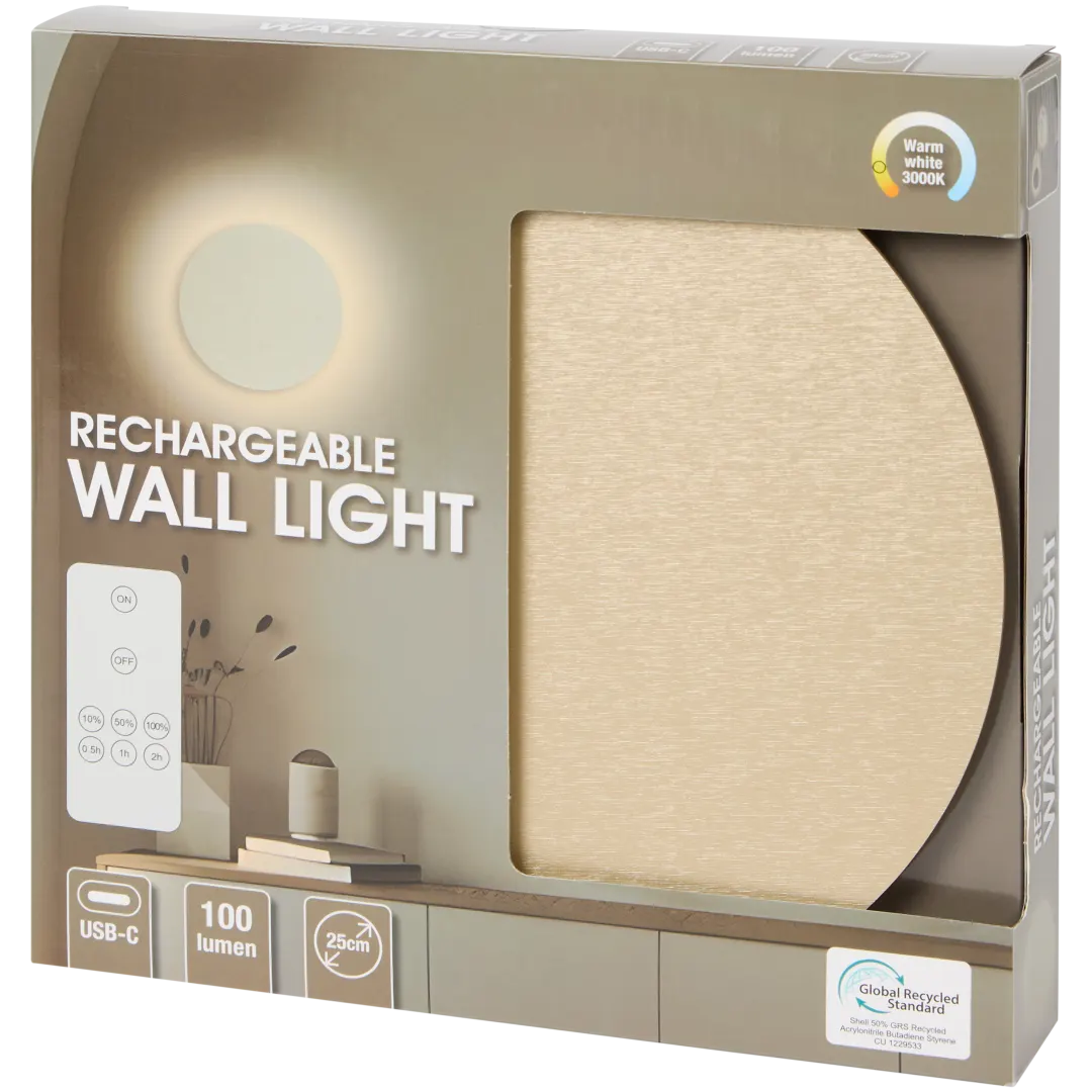 Aufladbare Wandleuchte