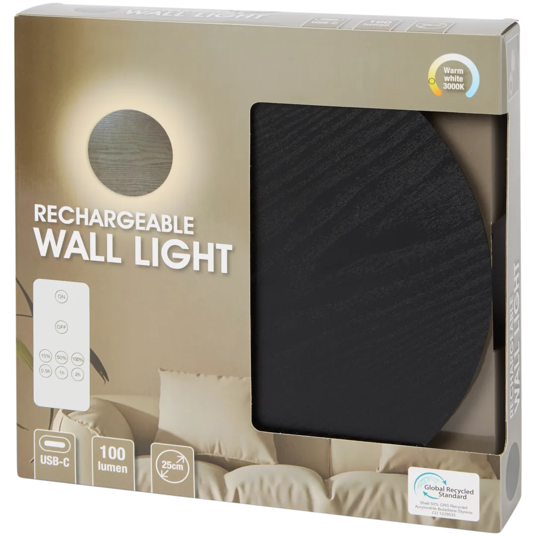 Aufladbare Wandleuchte
