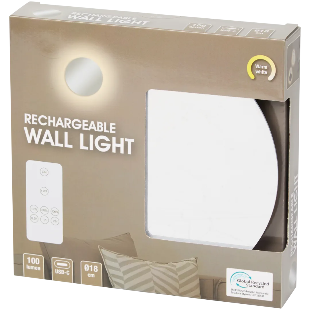 Lámpara de pared recargable