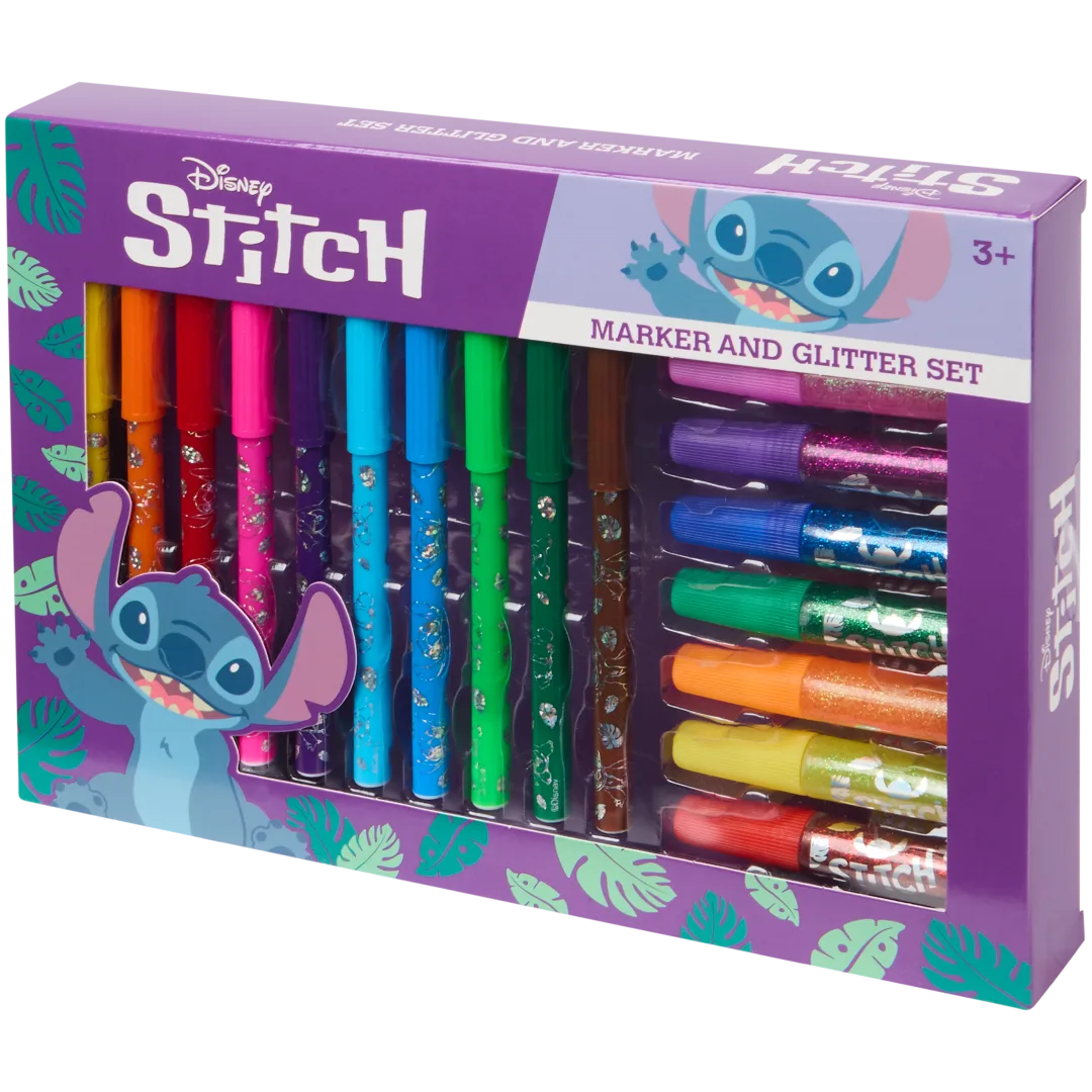 Stiften en glitterlijm