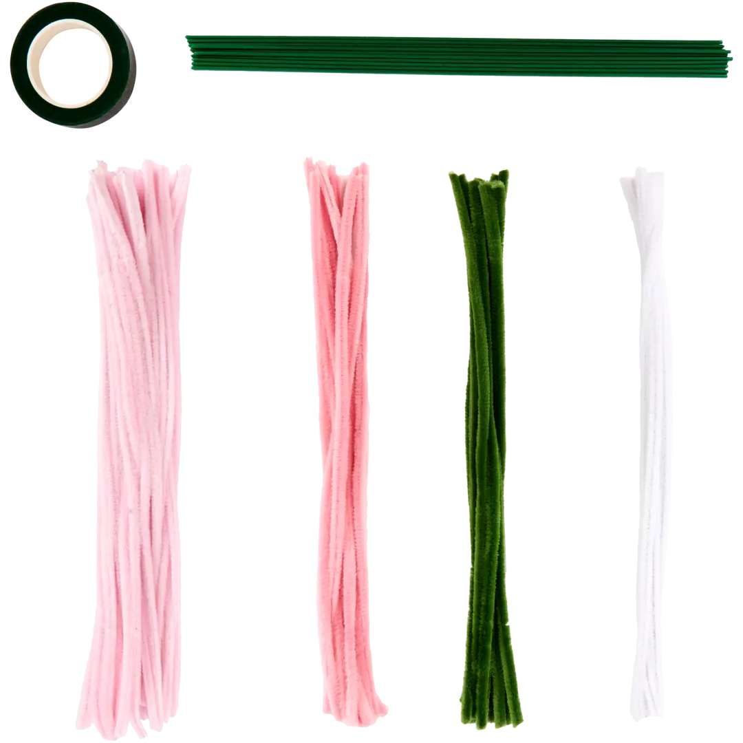 Crafts & Co DIY-Set Chenille-Blumen 2