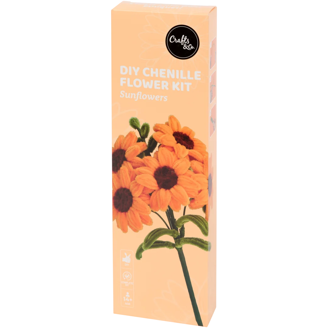 Crafts & Co DIY-Set Chenille-Blumen 4