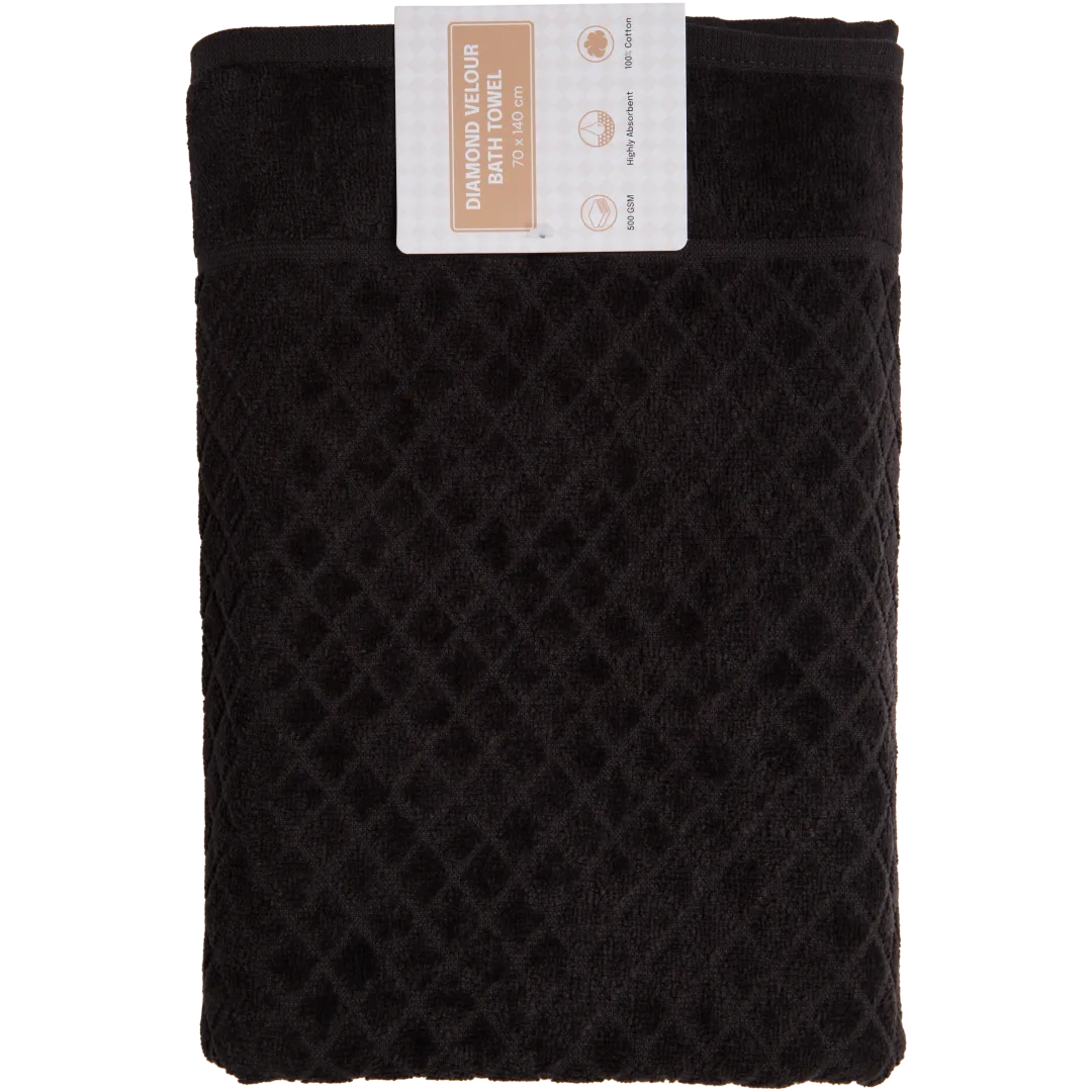 Drap de bain en velours 3