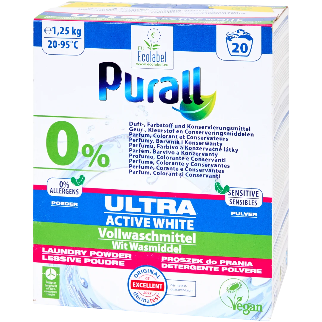Purall Waschpulver Ultra Active White