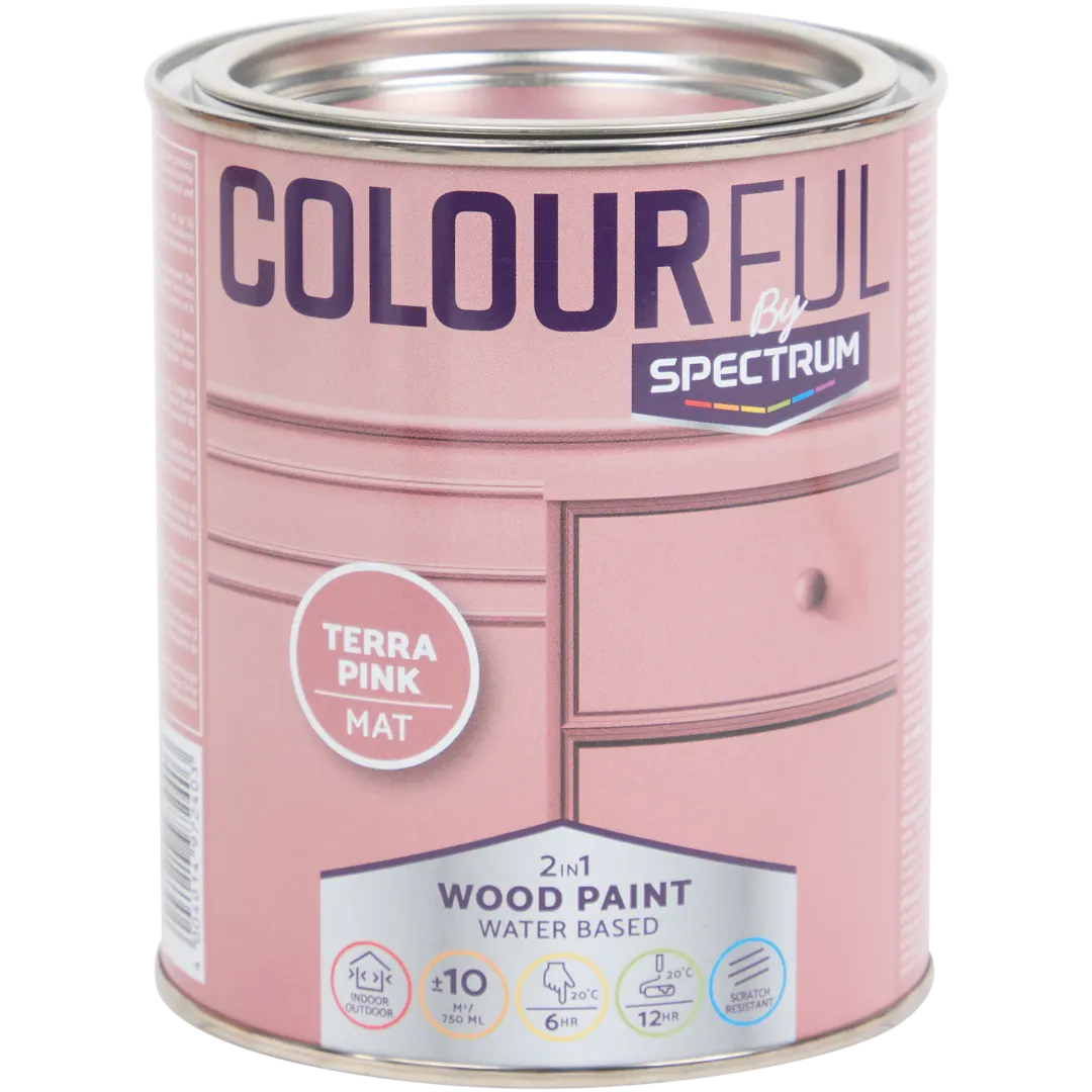 Farba do mebli 2 w 1 Spectrum Colourful Terra Pink