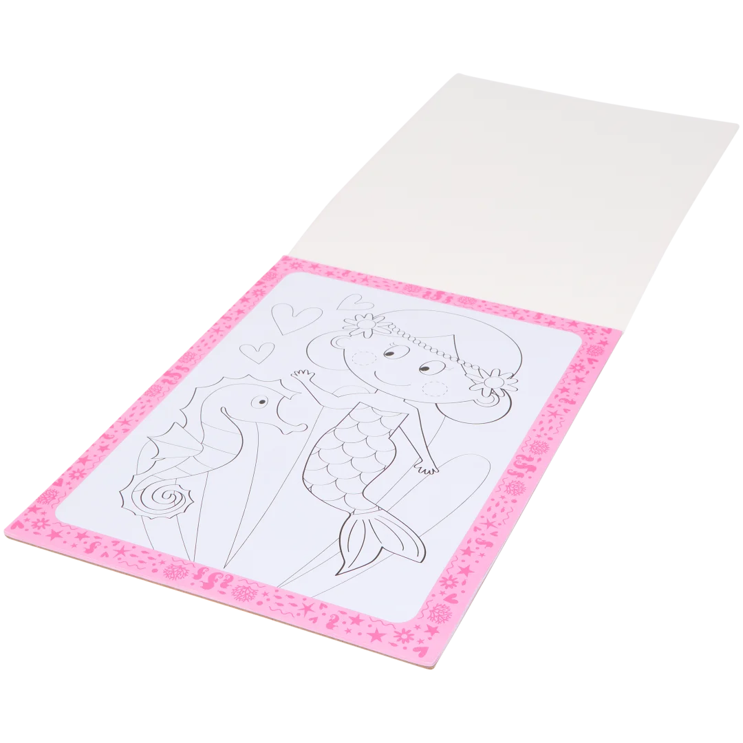 Livro de colorir com notas adesivas