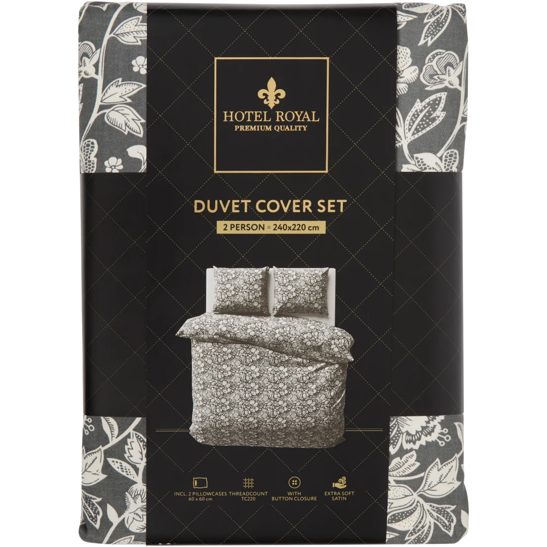 Parure de lit en satin Hotel Royal 1