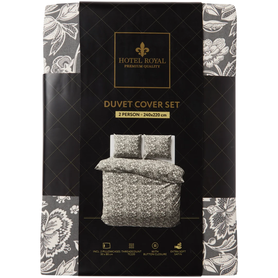 Rapport Royale Set Copripiumino Reversibile Safari – Matrimoniale 200x200 Cm, 2 Federe 50x75 Cm, Cotone E Poliestere