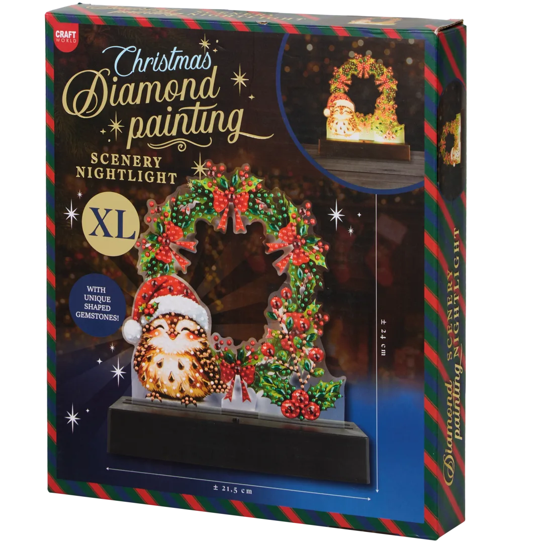 Peinture diamant de Noël LED