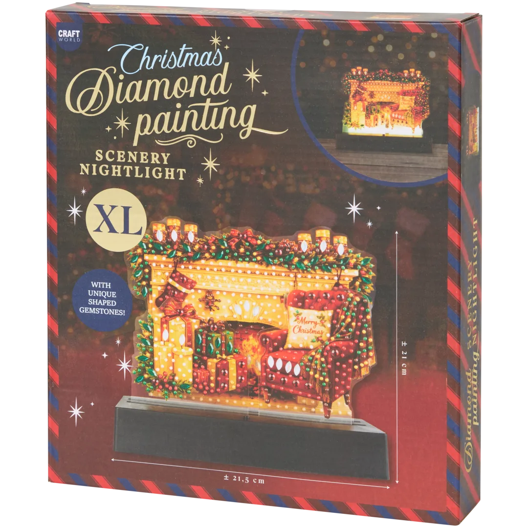 Diamond Painting LED de Natal