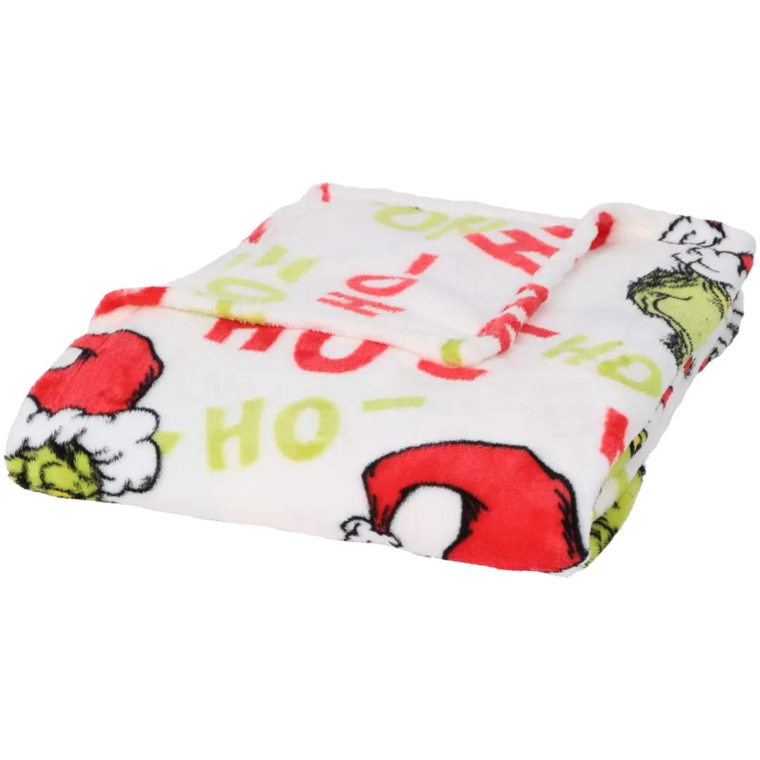 Plaid de Noël Le Grinch