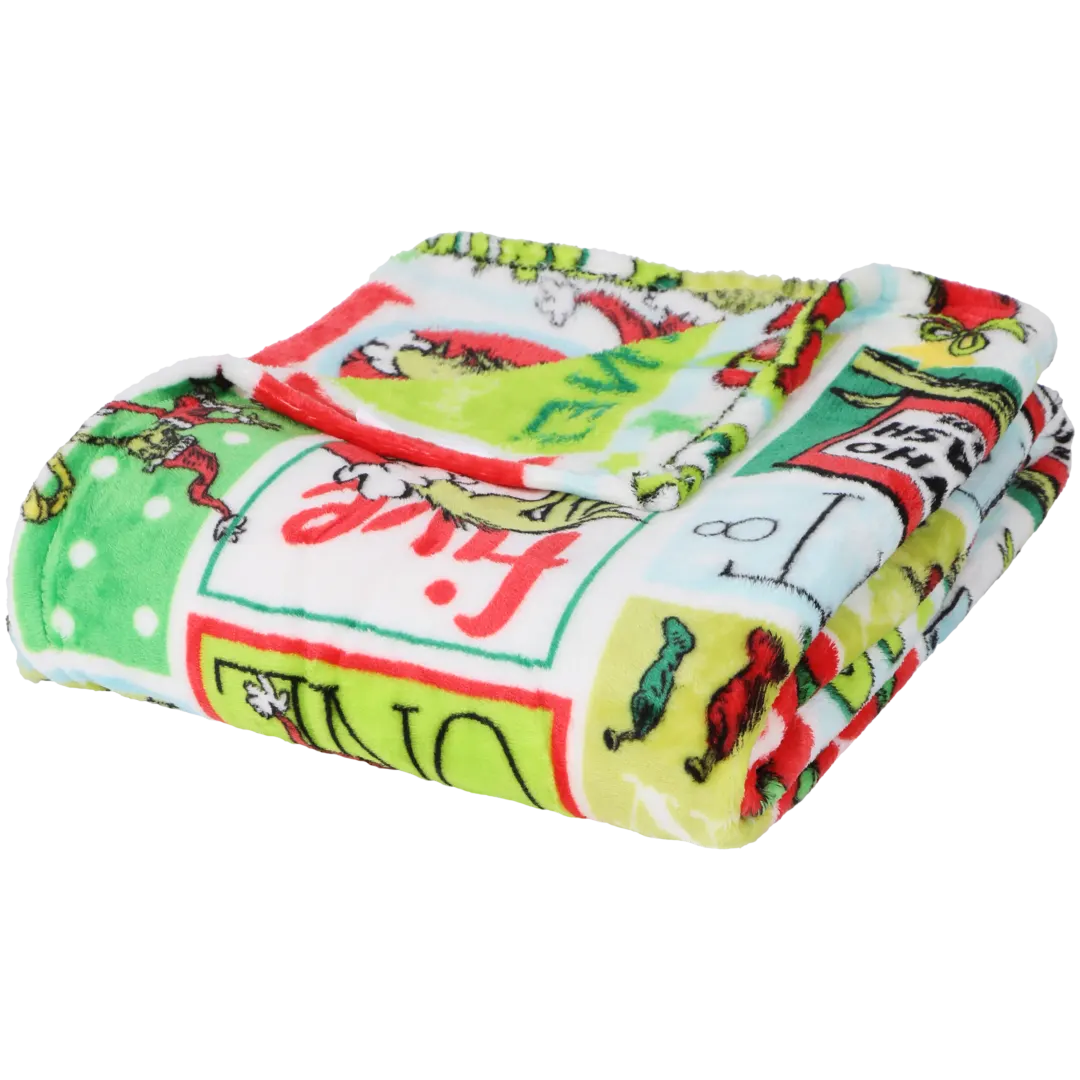 Plaid de Noël Le Grinch