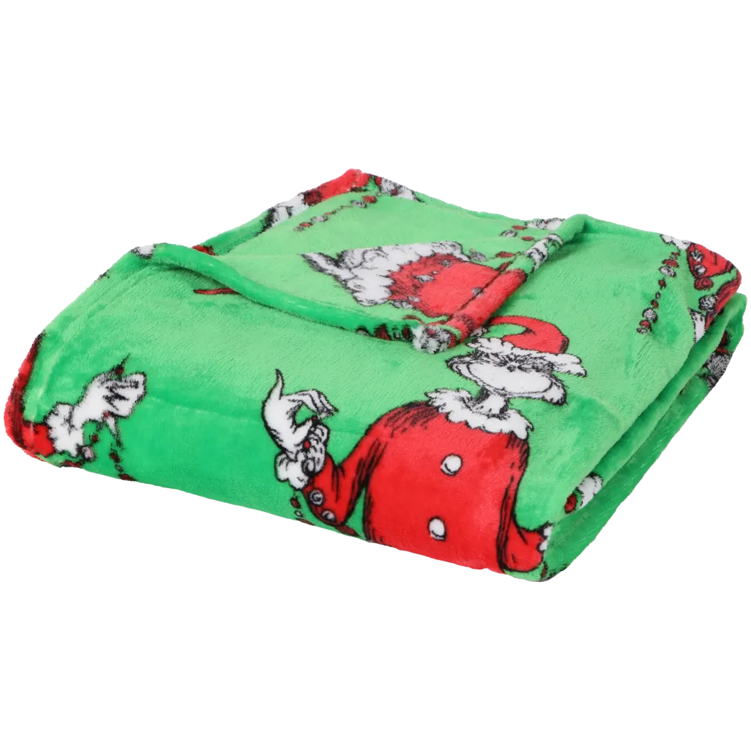 Plaid de Noël Le Grinch