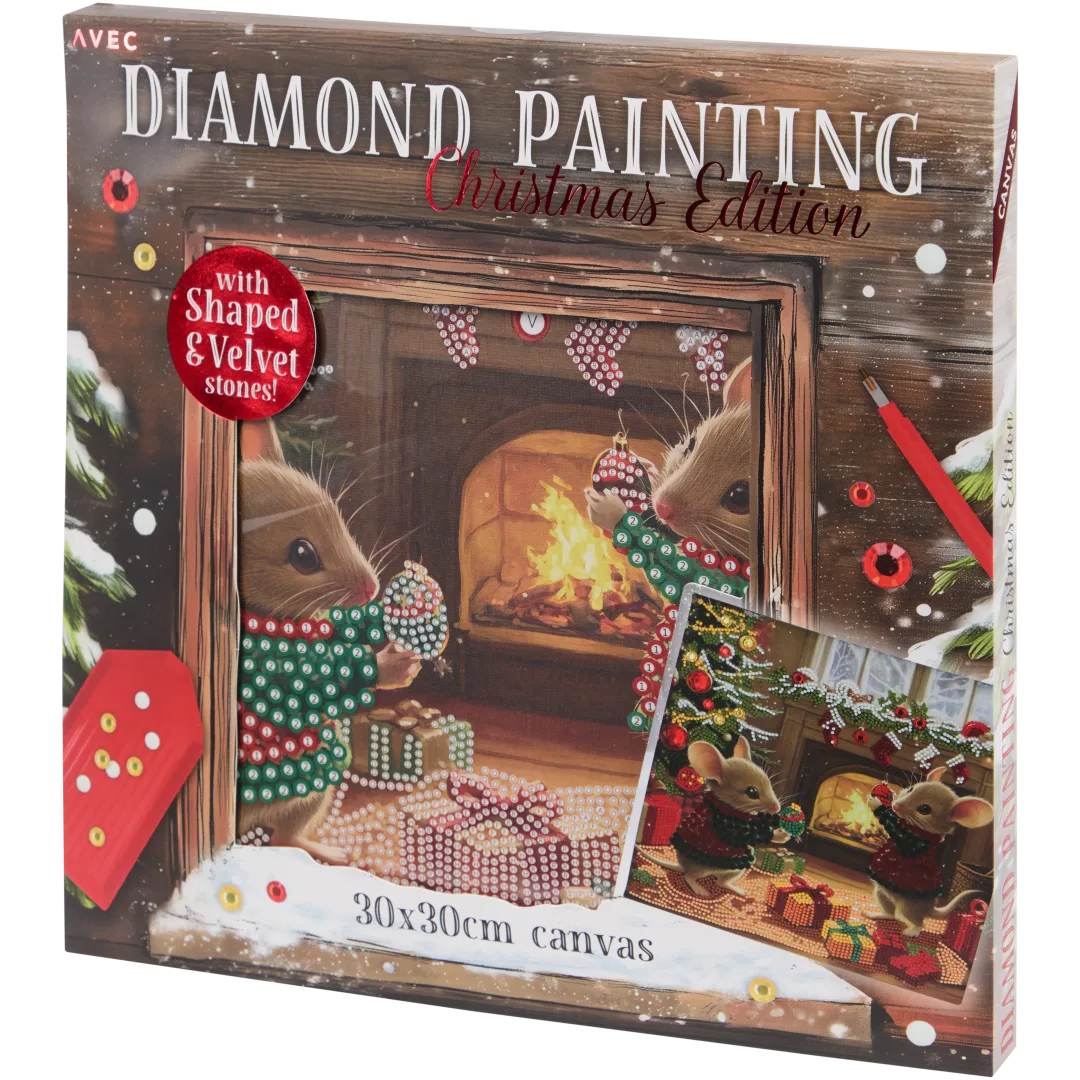 Diamond painting Kerst