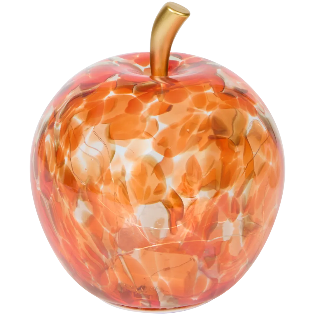 Glasapfel mit LED-Beleuchtung 1