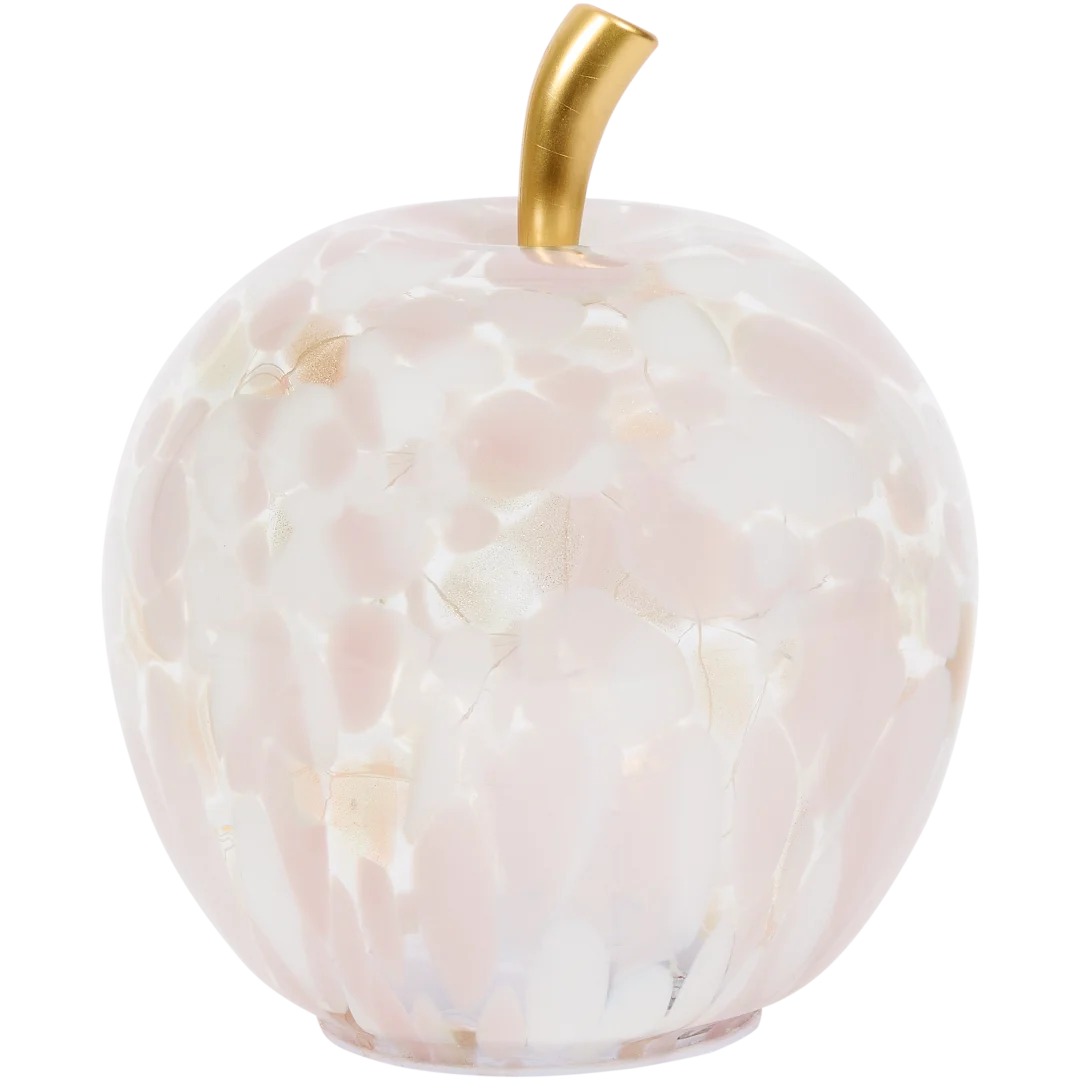 Manzana de vidrio con led 3