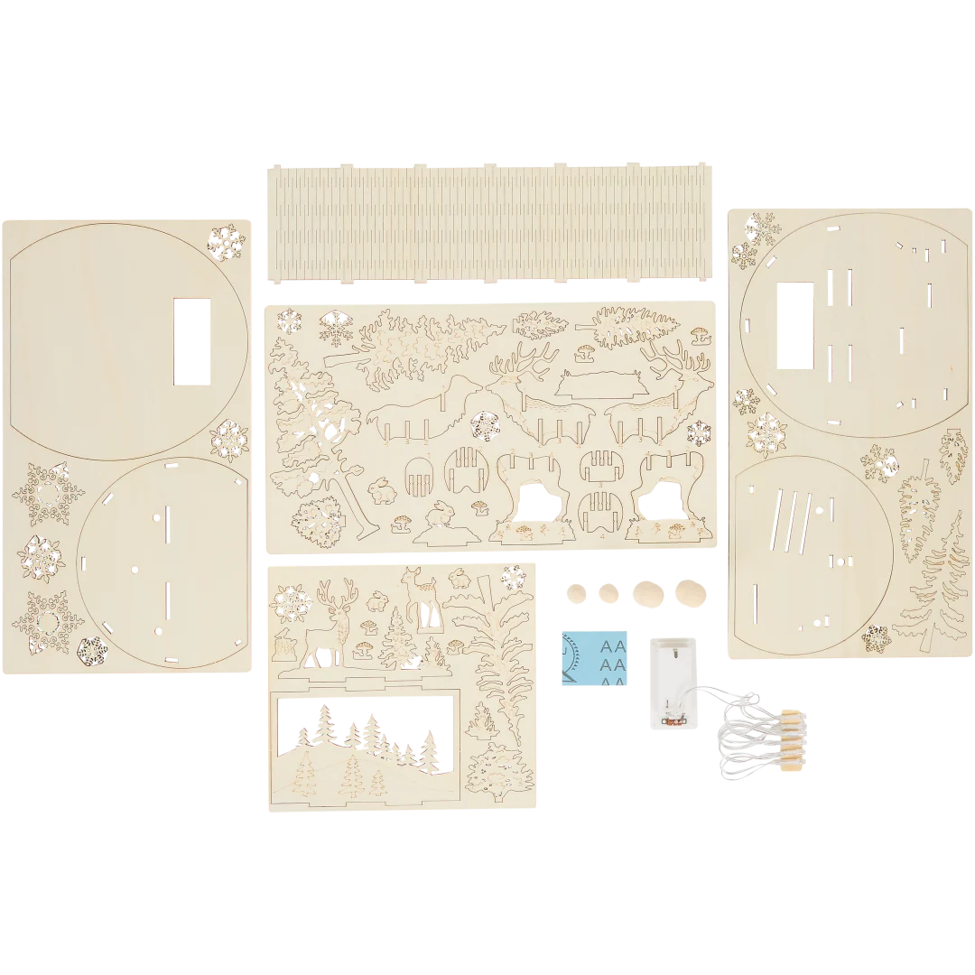 DécoTime houten kersttafereel